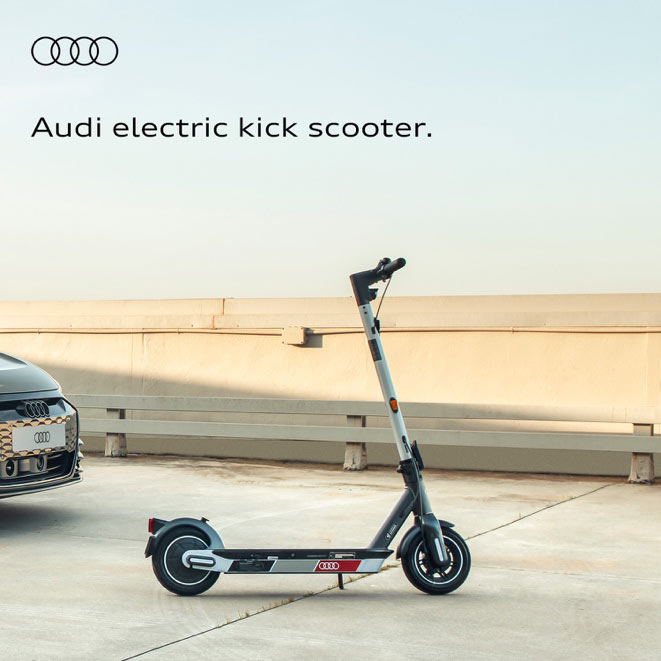 Audi scooter kick scooter 100€ de dto. para los más previsores